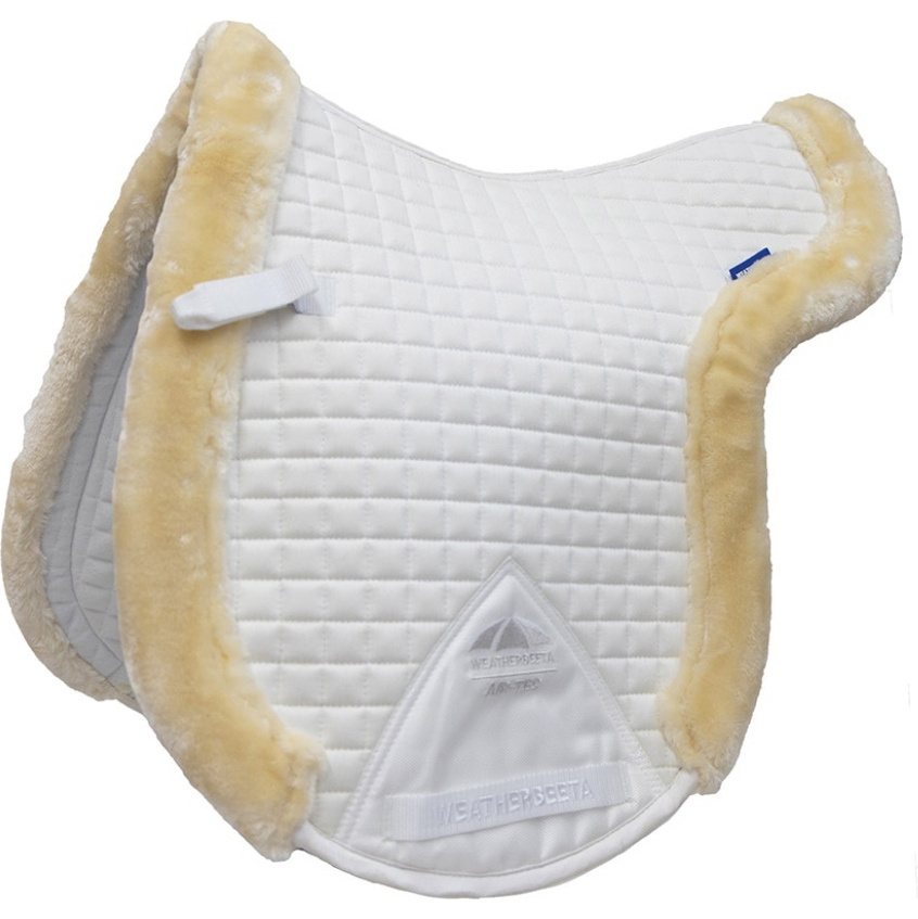 2026 WeatherBeeta Prime Air-Tec Comfy Fleece Trimmed Numnah 1030139005 - White / Natural